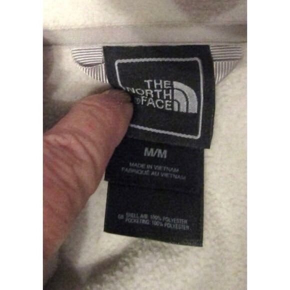 The North Face Glacier Fleece Jacket Winter White Full Zip Womens Size M - Picture 7 of 7